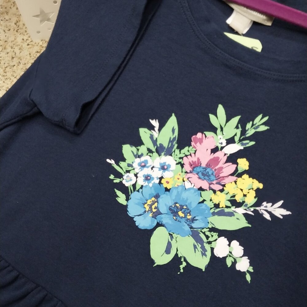 3619 Size Medium Woman Within Tee Shirt Dress In Navy. - Picture 2 of 6